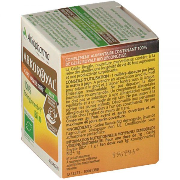 Arkoroyal® 100% gelée royale Bio