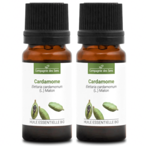 Cardamome Bio 10 ml Huile Essentielle (Lot de 2)